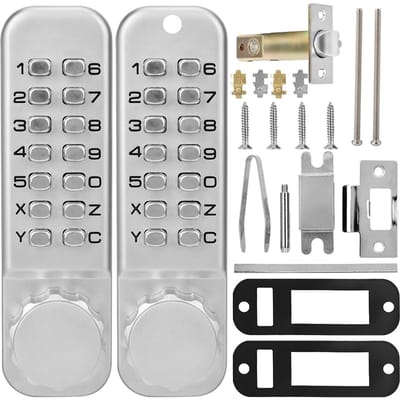 Cadenas à code mécanique MiNi à chiffres Sécurité de porte Mot de passe Cadenas codé white