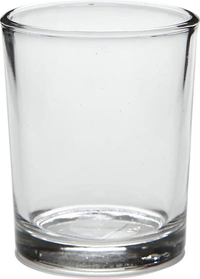 Glazen Waxinelicht 4,5x6,5 cm 12 stuks