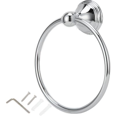 Handdoekring RVS Handdoekhouder Wandgemonteerd Handdoekrek Badkamer Hardware Rek(893