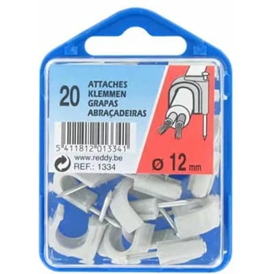 Reddy Clips 12mm Grijs 20st.