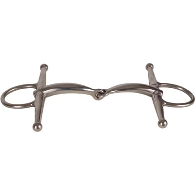 Enkel gebroken sporenbit van roestvrij staal voor paarden Velari Full Cheek Bit 14mm 13,5cm