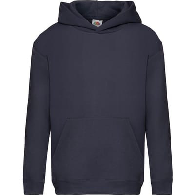 Fruit of the Loom Sweatshirt met capuchon voor kinderen/Kinderen (Deep Navy)