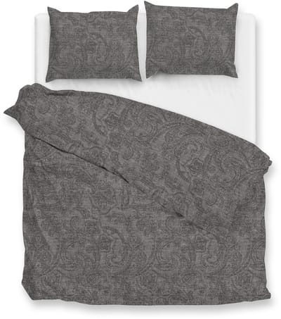 Zohome Dekbedovertrek Paisley-di-Lino - Abstract Bedlinnen - 200x220 - Grijs - Dekbedhoes van 100% Katoen