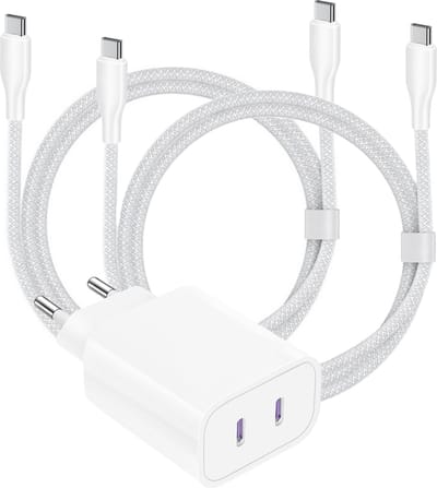 Snel Oplader geschikt voor Samsung - Dual Snellader met USB-C Kabels 2 Meter