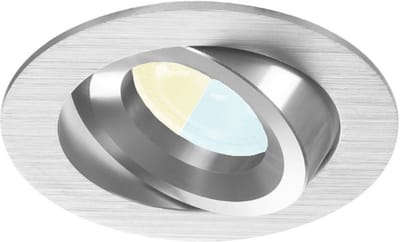 Inbouwspot Ilias met Philips HUE White Ambiance - inbouwspot - Chrome / glimmend - rond - Voor binnen / woonkamer / keuken / slaapkamer - IP20 - GU10 - Buitendiameter: 81MM - boorgat: 70-75MM - min. Inbouwdiepte: 70MM