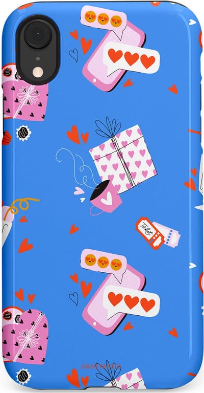 Casetastic Hoesje Geschikt voor Apple iPhone Xr - Stijlvolle Beschermende Duo-layer Case - Romantische Date
