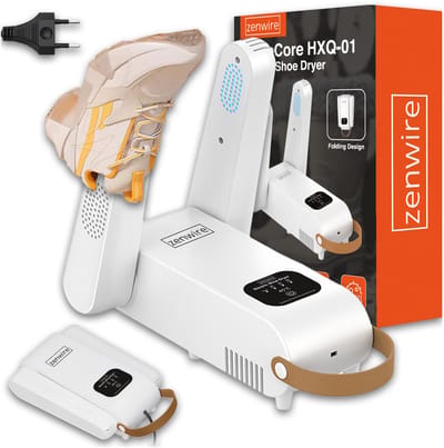 Zenwire ShineCore HXQ-01 Schoenendroger met UV Desinfectie & Timer – Elektrische Droger voor Schoenen, Handschoenen en Sokken 150W