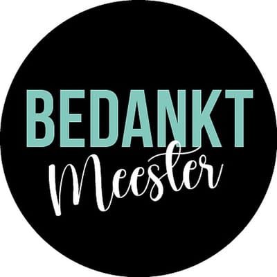 Sluitsticker - Meester bedankt – Sluitzegel – Kadosticker | Zwart – Wit - Groen | Bedank kaart - Einde schooljaar | Bedankje | Envelop sticker | Cadeau – Gift – Cadeauzakje | Chique inpakken | DH collection