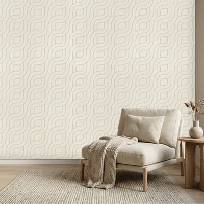 Wandpaneel vilt, knoop, licht beige - 2950 x 600 mm | 9mm dik | Verbetert de akoestiek | Eenvoudige montage | Wanddecoratie