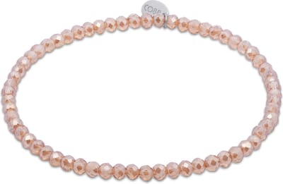 CO88 Collection - 8CB-91321 - kralenarmband vrouwen met lichtgouden kristalstenen - 3 mm