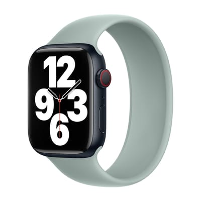Apple Siliconen solobandje voor de Apple Watch | 44/45/46/49 mm - Maat 2 - Succulent