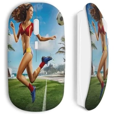 Souris Sans Fil Sexy Girl Football