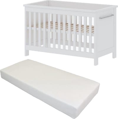 Born Lucky ® Baby Bed Met Matras Noël Wit 60 x 120 cm