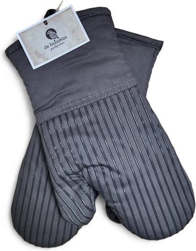 Horeca Ovenwanten Grijs 2 stuks - Ovenhandschoenen met hittebestendige siliconen voor extra veilige grip tot 250°C (set van 2)