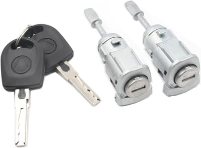 Linker en rechter deurcilinder slot geschikt voor VW Golf 4, Bora, Skoda Fabia en Polo (1997-2009) - Hoogwaardige vervangingsonderdelen voor optimale veiligheid