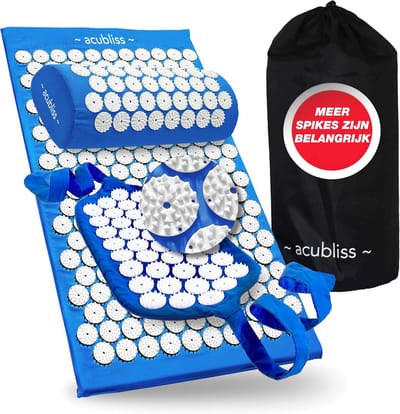 Omgoods - Acupressure Mat, Kussen en Band Set voor Nek- en Rugpijn, Ontspanning en Energie