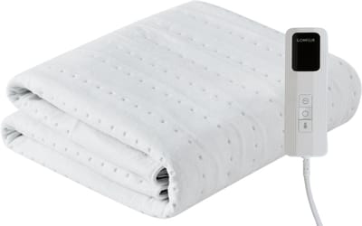 Comfeur Elektrische onderdeken 190x80 cm - Elektrisch deken - Warmte deken - 5 Timer-settings - 9 Warmtestanden - Hele Oppervlak Verwarmd - Incl. Matrasbanden