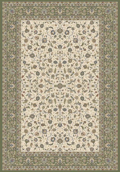 Rugsman Classico 057.0221.6444 Vloerkleed - 160 x 230 cm - Ivoor - Rechthoekig, Loper - Polypropylene - Eetkamer, Woonkamer - Bloemen - Klassiek