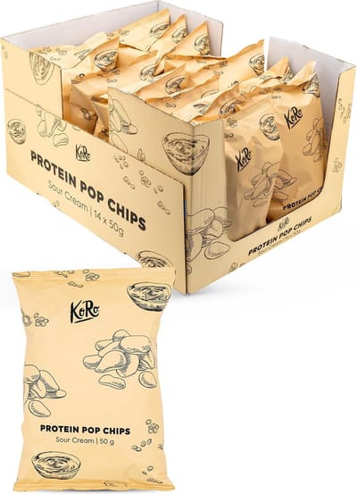 KoRo | Protein popchips sour cream 4 x 50 g