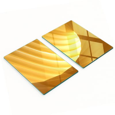 Decoratieve glazen snijplanken voor in de keuken met abstract wervelpatroon, 2x40x52 cm