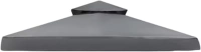 Partytent dak Opulence grijs - 3x3m doek - Tentdoek - Vervangend dak voor tent - Paviljoen - Waterdicht