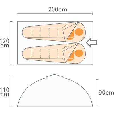 2-zits tent Regatta