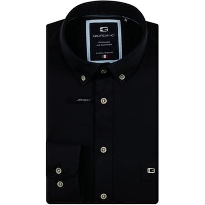 Giordano – Ivy – Overhemd – Liquid cotton – button down kraag – Navy - Regular Fit - NOS7078-60