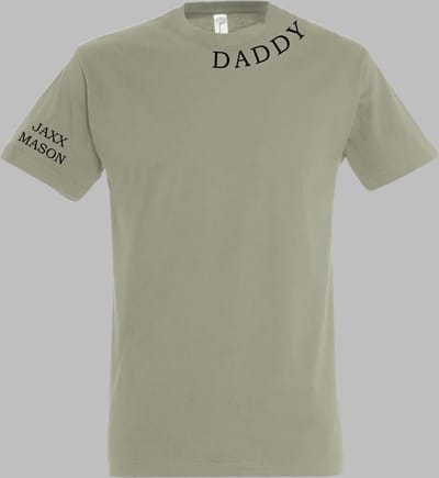 Shirt Heren-Leuk shirt voor Papa-Daddy met kindernaam-namen-Maat S