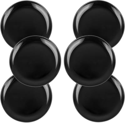 KADAX Aurora 26,5cm ondiep bord 37567 zwart verpakking van 6 stuks. K16372
