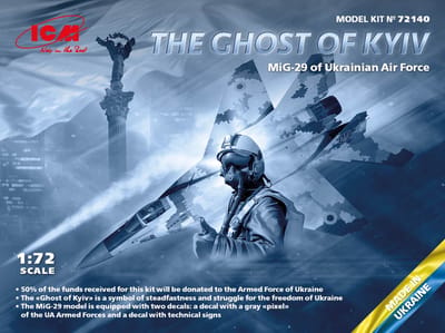 ICM Modelbouwpakket Militaire voertuigen - 72140 The Ghost of Kyiv MIG-29 Ukrainian Air Force Plastic - 1:72 - Modelbouw