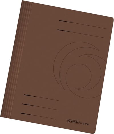 Manilla Gevouwen Platte Vijlen A4 Bruin - Set van 10