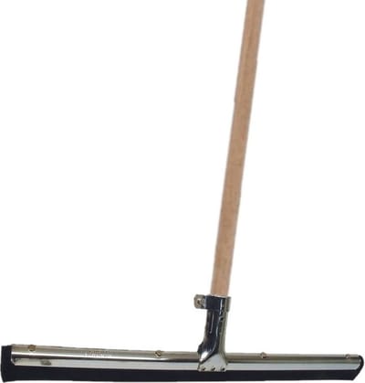 Betra Vloertrekker/douchetrekker - voor water - metaal/natuurrubber - Breedte 35 cm - met houten steel - 130 cm