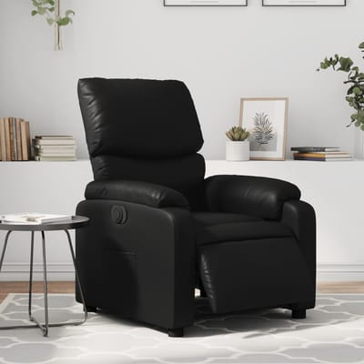 vidaXL - Fauteuil - elektrisch - verstelbaar - kunstleer - zwart