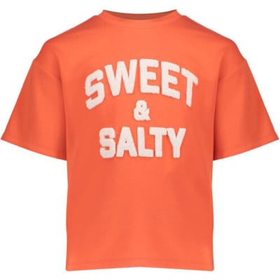 Geisha - T-shirt scuba toweling - Oranje - Maat 152
