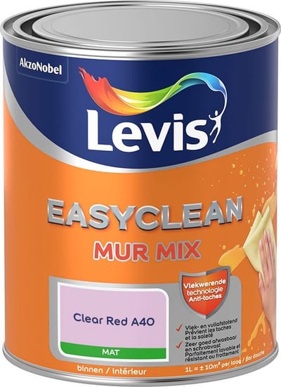 Levis - Easyclean Mur Mat Mix - Clear Red A40 - Mengverf - 1 L