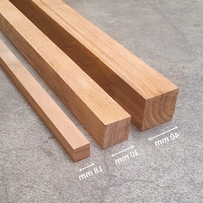 Teak Hout - Houten Lat - Meubelbouw - Duurzaam Bosbeheer - 80 cm - Bruin