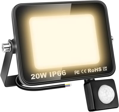 LED-spot met bewegingssensor 20W - 2000 lumen - Waterdichte Buitenspot voor Tuin en Garage