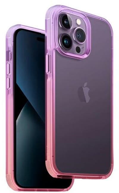UNIQ Combat Duo - Bootbeschermhoes - iPhone 14 Pro - Liliowo-roze - Stijlvolle Bescherming
