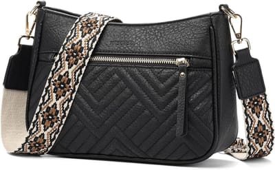 Stijlvolle schoudertas voor dames van leer, met meerdere vakken en verstelbare riem, ideaal voor winkelen, werk en reizen