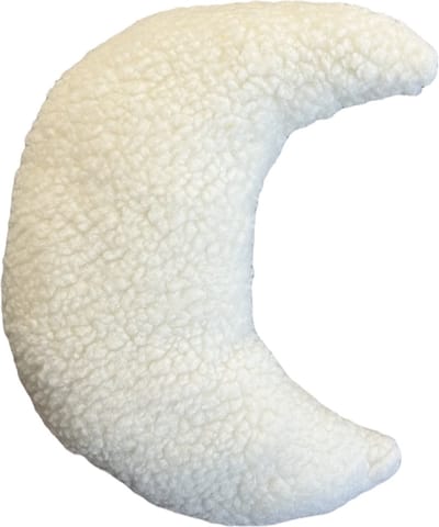 KimDo - Maan kussen - 27 cm - Baby kamer - Babykamer accessoires - Teddy - Woonkamer - Bank - Decoratiekussen