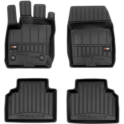Frogum Ford Tourneo Courier vanaf 2014 - Automatten Set (4-delig) - TPE Rubber - 6 cm Hoge Rand - Geurloos