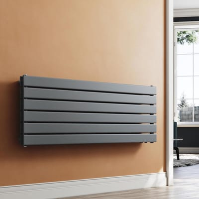 Paneelradiator - Verwarmingspaneel Designradiator - Ruimte Verwarmen - Dubbellaags Ontwerp - 465 x 1200 mm - Antraciet
