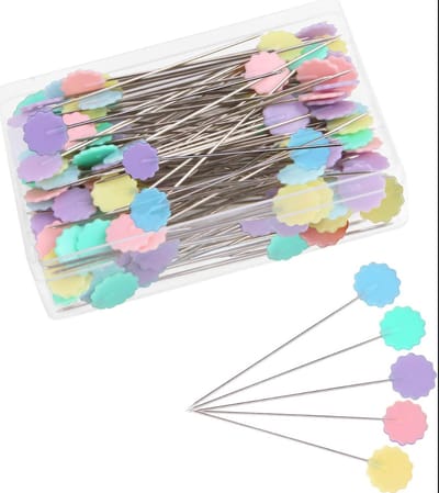 50 Stuks Kopspelden - Naaien - Quilten - Sewing Pins - kleermakers - knutselen - kopspelden met kleur - LOUZIR