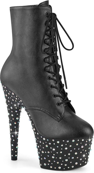 Pleaser - STARDANCE-1020 Plateau Laarzen - US 6 - 36 Shoes - Zwart