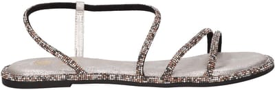 La Strada Sandaal Bruin Glitter Synthetisch - Damesschoenen - Maat - 36