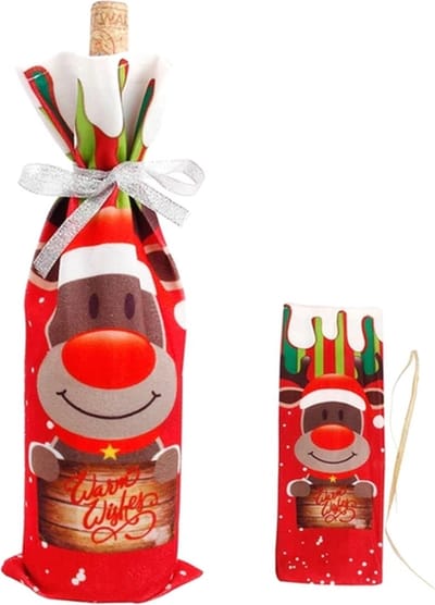 Gadgetpoint - Flessenhouder - Fleszak - Kerst - Kerstman - Kerstboom - Kerstmis - Christmas - Xmas - Rudolf Rendier