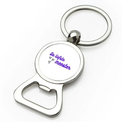 Akyol - de liefste meester flesopener - Meester - de liefste meester - meester - verjaardagscadeau - verjaardag - cadeau - afscheidscadeau - geschenk - leuke cadeau - kado - gift - meesterdag - 9 bij 3 cm