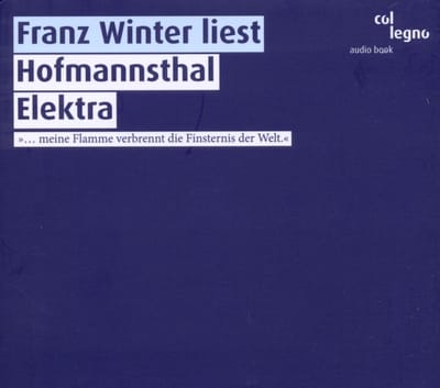 Franz Winter - Elektra, Gelezen Von Franz Winter (2 CD)