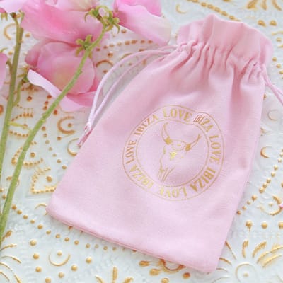 Kado zakje linnen soft pink