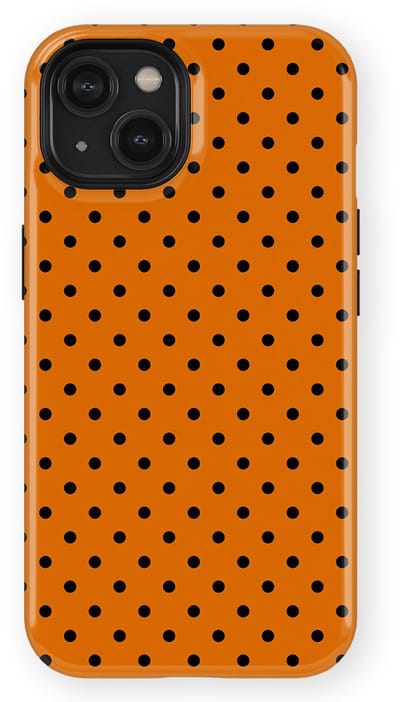 Polka Dots Hoesje geschikt voor iPhone 14 | Geschikt Voor Mag | Stippen Design Backcover geschikt voor iPhone 14 Pumpkin Dots